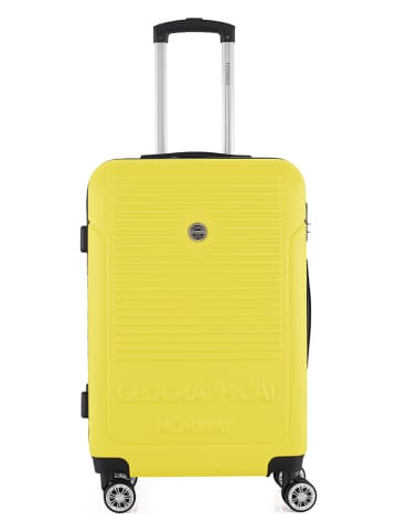 Geographical Norway Hardcase-trolley "Santiago" geel - (B)34 x (H)53 x (D)21 cm