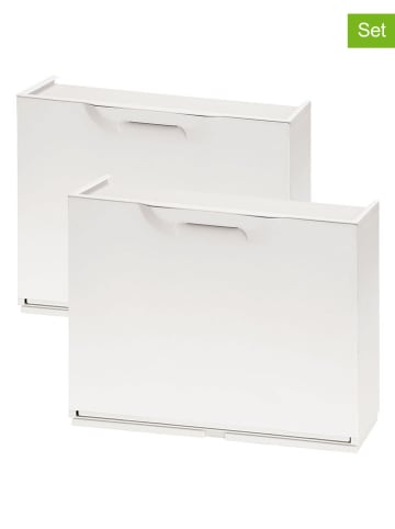 Joybos Szafki (2 szt.) w kolorze białym na buty - 51 x 40,1 x 17,3 cm