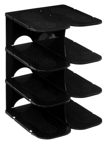Joybos Schuhorganizer in Schwarz - (B)20 x (H)52 x (T)20 cm