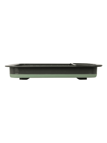 Joybos Faltbarer Geschirrkorb in Grau/ Grün - (B)36,5 x (H)31 x (T)12 cm