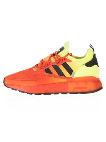 adidas Buty "ZX 2K Boost" w kolorze pomarańczowo-żółtym do biegania