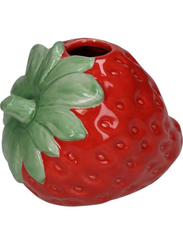 Kersten Wazon "Strawberry" w kolorze czerwonym - 13 x 10 x 10 cm