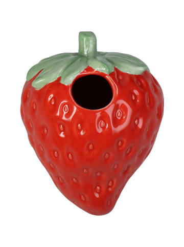 Kersten Wazon "Strawberry" w kolorze czerwonym - 13 x 10 x 10 cm