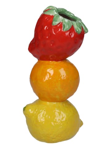 Kersten Wazon "Fruits" w kolorze czerwono-pomarańczowo-żółtym - 10 x 20 x 8 cm