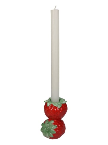 Kersten Kerzenhalter ''Strawberry'' in Rot - (B)8 x (H)12 x (T)7 cm