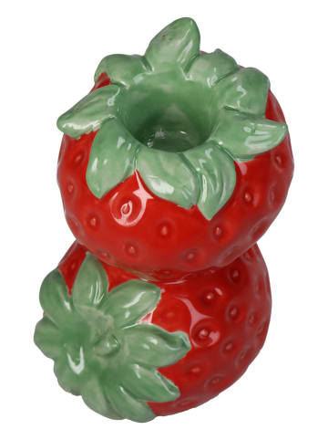 Kersten Kerzenhalter ''Strawberry'' in Rot - (B)8 x (H)12 x (T)7 cm