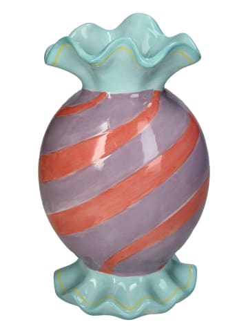 Kersten Wazon "Candy" w kolorze miętowo-czerwono-fioletowym - 14 x 23 x 11 cm