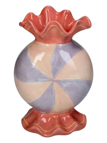 Kersten Vase ''Candy'' in Koralle/ Apricot/ Lila - (B)14 x (H)22 x (T)10 cm