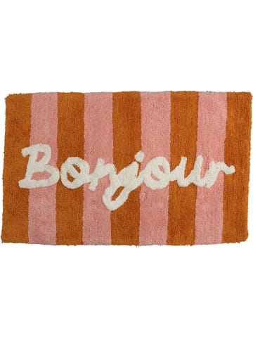 Kersten Badematte in Orange/ Rosa - (L)50 x (B)80 cm