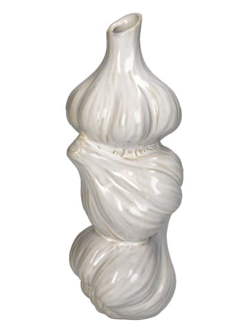 Kersten Vase ''Garlic'' in Weiß - (B)9,5 x (H)23,1 x (T)9,2 cm