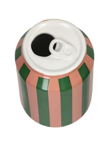 Kersten Vaas "Lemonade" abrikooskleurig/groen - (H)11,3 x Ø 7 cm