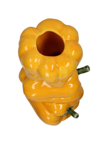 Kersten Vase ''Bell Pepper'' in Gelb - (B)11 x (H)19,9 x (T)9,8 cm