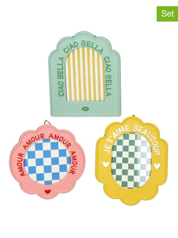 Kersten 3er-Set: Bilderrahmen in Mint/ Rosa/ Gelb