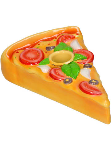 Kersten Kerzenhalter ''Pizza'' in Bunt - (B)11 x (H)3,5 x (T)16 cm