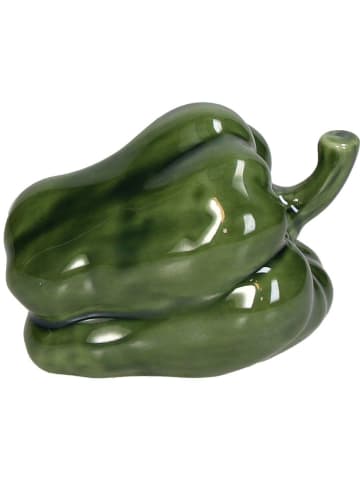 Kersten Dekofigur ''Bell Pepper'' in Grün - (B)11,6 x (H)8,5 x (T)8,3 cm
