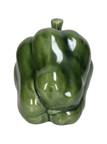 Kersten Dekofigur ''Bell Pepper'' in Grün - (B)11,6 x (H)8,5 x (T)8,3 cm