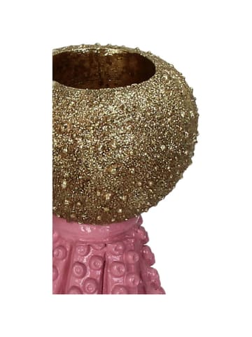 Kersten Kerzenhalter ''Octopus'' in Rosa/ Gold - (H)20 x Ø 16 cm
