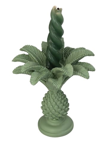 Kersten Kerzenhalter ''Palm Tree'' in Grün - (H)14 x Ø 13 cm