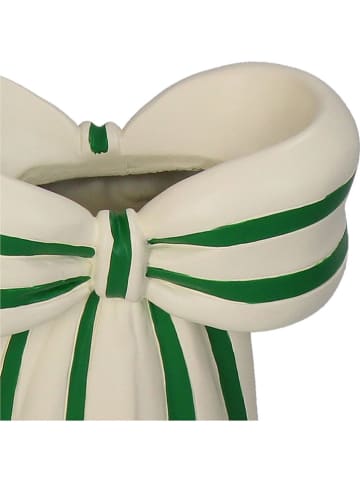 Kersten Vase ''Bow'' in Beige/ Grün - (B)14 x (H)19 x (T)7 cm