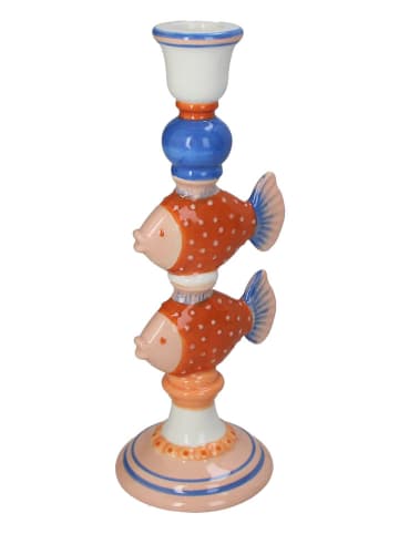 Kersten Kerzenhalter ''Fishes'' in Bunt - (B)10,4 x (H)26,5 x (T)9,3 cm