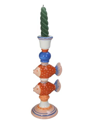 Kersten Kerzenhalter ''Fishes'' in Bunt - (B)10,4 x (H)26,5 x (T)9,3 cm