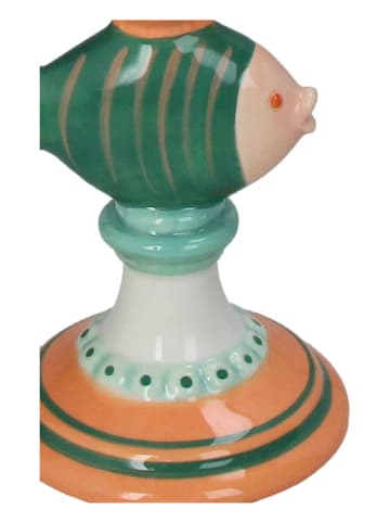 Kersten Kerzenhalter ''Fishes'' in Grün - (B)10,4 x (H)26,5 x (T)9,3 cm