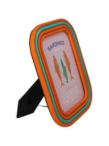 Kersten Bilderrahmen in Orange/ Türkis - (L)18 x (B)13 cm