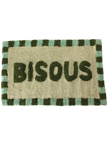 Kersten Badematte ''Bisous'' in Grün - (L)50 x (B)80 cm