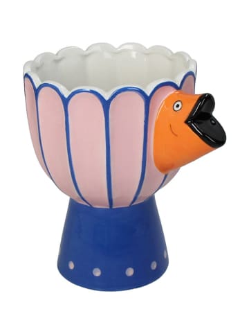 Kersten Blumentopf ''Fish'' in Rosa/ Blau - (B)21,4 x (H)18 x (T)13,5 cm