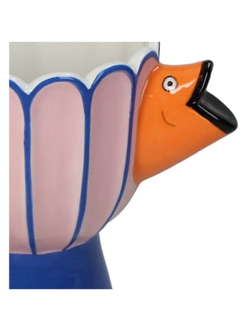 Kersten Bloempot "Fish" lichtroze/blauw - (B)21,4 x (H)18 x (D)13,5 cm