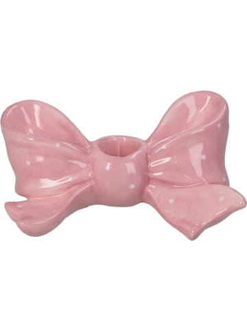 Kersten Kerzenhalter ''Bow'' in Rosa - (B)16,5 x (H)10,9 x (T)7,2 cm