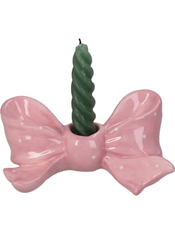 Kersten Kerzenhalter ''Bow'' in Rosa - (B)16,5 x (H)10,9 x (T)7,2 cm