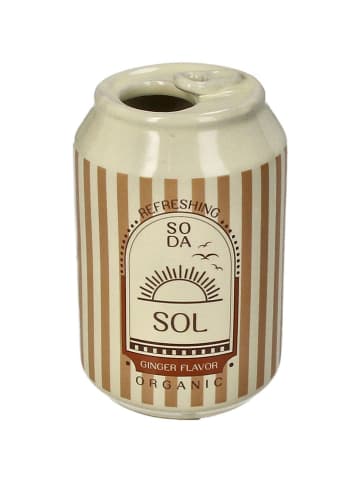 Kersten Vase ''Soda Can'' in Beige - (H)11,3 x Ø 7 cm