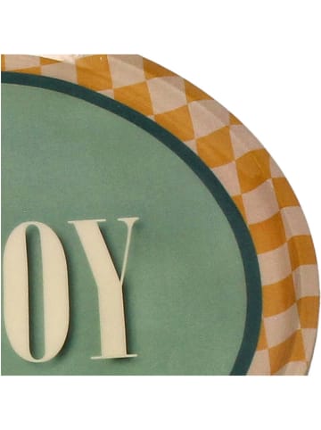 Kersten Dinerbord "Enjoy" groen - Ø 25 cm