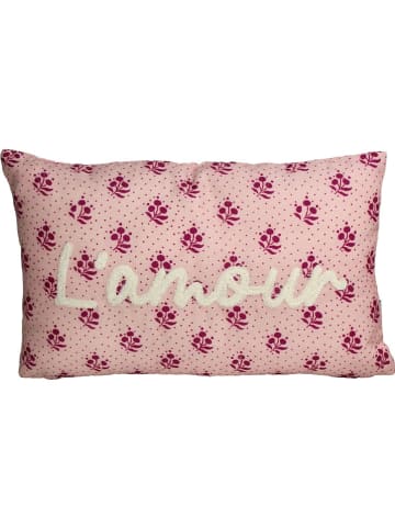 Kersten Kissen ''L' Amour'' in Rosa - (L)30 x (B)50 cm