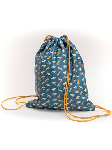 Amadeus Sportbeutel in Blau/ Gelb - (B)28 x (H)33,5 cm
