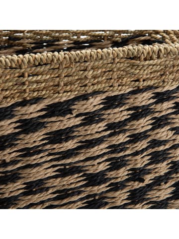 Amadeus Korb in Beige/ Schwarz - (B)33 x (H)49 x (T)22 cm