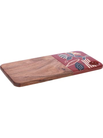 Amadeus Serveerbord "Dalila" bruin/rood - (L)35 x (B)17 cm