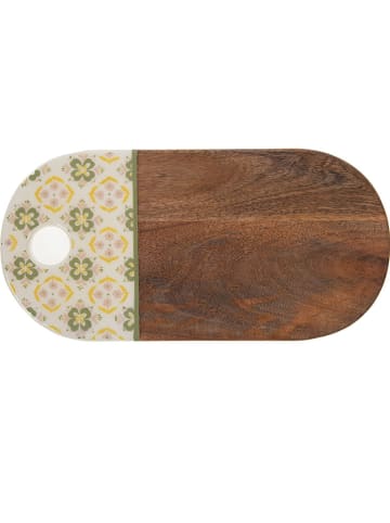 Amadeus Serveerbord "Leane" bruin/groen/geel - (L)49 x (B)24,5 cm