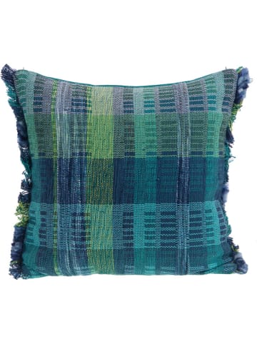 Amadeus Kussen "Lana" turquoise/groen - (L)45 x (B)45 cm