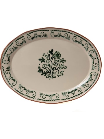 Amadeus Servierteller "Clara" in Creme/ Schwarz - (L)40 x (B)30 cm