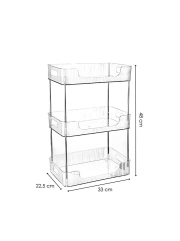 Coin de Pierre Make-uporganizer transparant - (B)33 x (H)48 x (D)22,5 cm