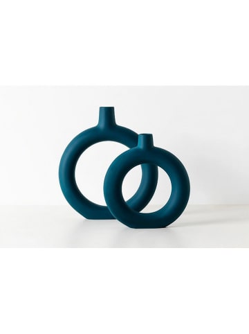 Coin de Pierre 2er-Set: Vasen in Blau