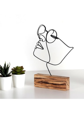 Coin de Pierre Deco-object lichtbruin/zwart - (B)31 x (H)17 cm