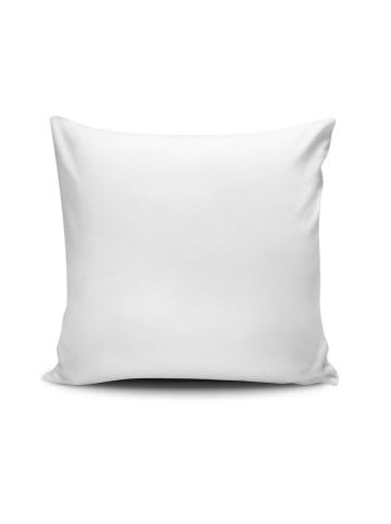 Coin de Pierre Kissenhülle in Creme/ Weiß - (L)43 x (B)43 cm