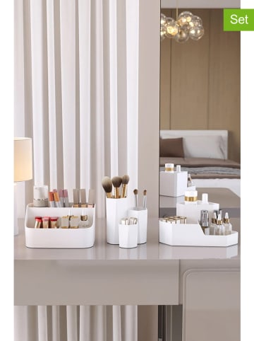 Coin de Pierre 3-delige set: make-uporganizers wit