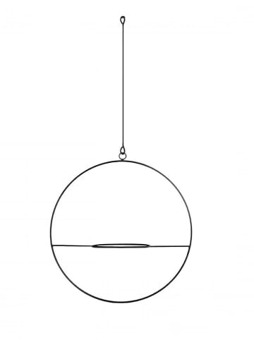 Coin de Pierre Blumentopf  in Schwarz - (L)130 x (B)30 cm