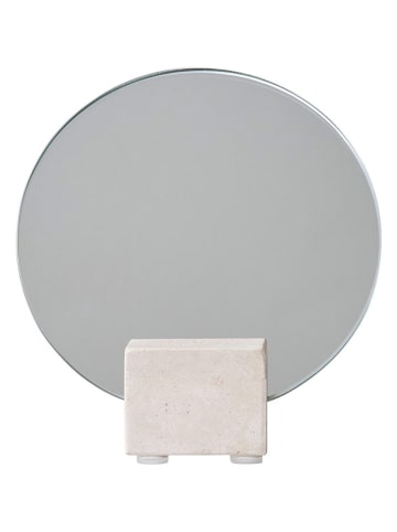 House Nordic Tischspiegel in Beige - (H)18 x Ø 18 cm