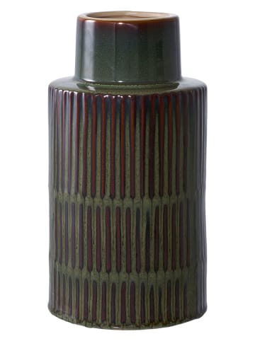 House Nordic Wazon w kolorze zielono-brązowym - wys. 30 x Ø 16 cm