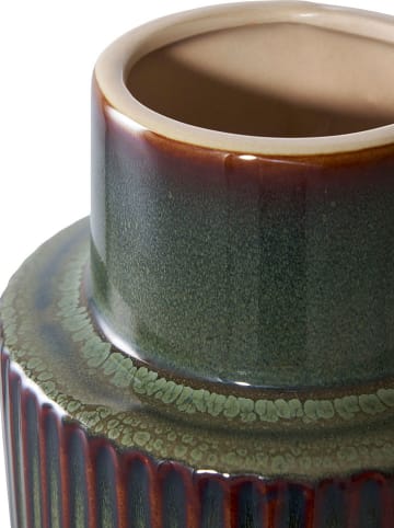 House Nordic Vase in Grün/ Braun - (H)30 x Ø 16 cm